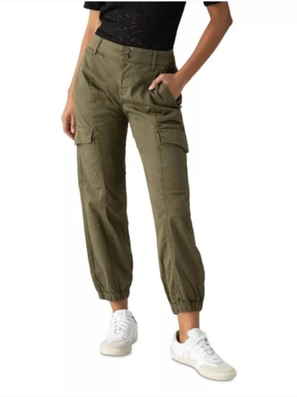 Sanctuary Rebel Cargo Pants Olive Green‎ Jogger Size 31 Utility Slim Ankle